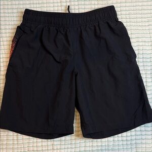 Boys Underarmour light weight shorts with mesh pockets